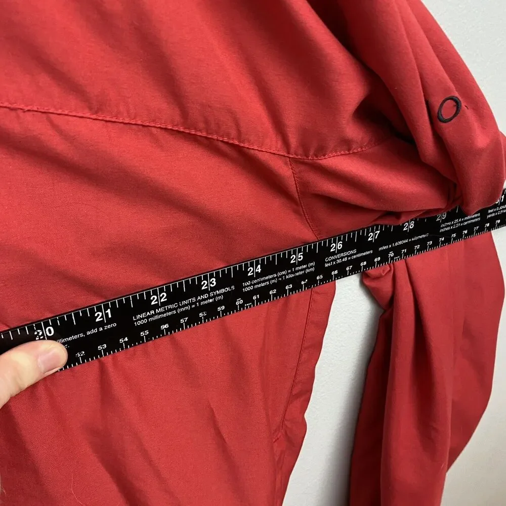 Footjoy windshirt‎ mens xl red long sleeve pullover solid beech hollow V Neck